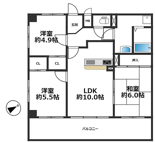 〇角部屋につき通風良好♪　●近隣商業施設充実でお買い物も楽々便利♪　〇公園隣接でお子様のいるご家庭も安心♪　