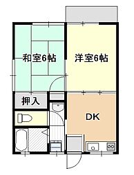 間取図画像 2DK