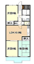 いずみ2番館 3LDKの間取図画像