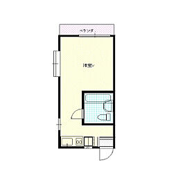 サンメイト ワンルームの間取図画像