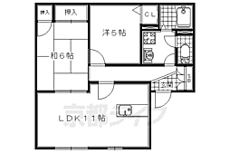 サニーヴィラ 2LDKの間取図画像