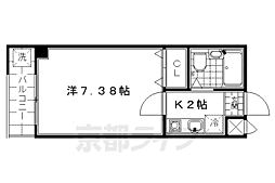 IZUTSUYA、久 1Kの間取図画像