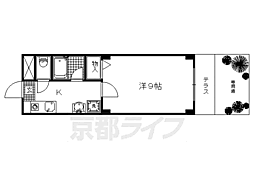 ホーユウコンフォルト西陣 1Kの間取図画像