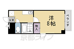 フレンドシップ 1Kの間取図画像