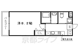 コーポ伊藤 1Kの間取図画像