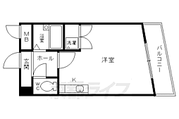 ハイムリッツ ワンルームの間取図画像