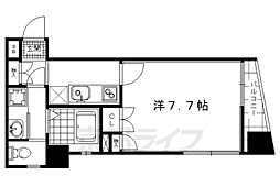 ホライズンタルシモガモ 1Kの間取図画像