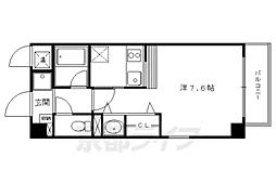 カサカリエンテ 1Kの間取図画像
