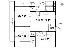 東和ハイツ本館 3LDKの間取図画像