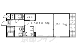 ラヴィータ 1LDKの間取図画像