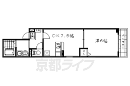 ミルメゾンT 1DKの間取図画像