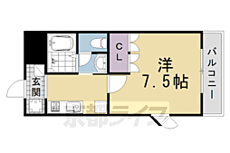 ストリームハイツ・ユアサ 1Kの間取図画像