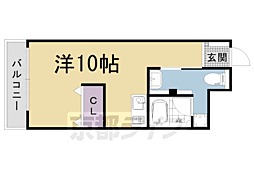 烏丸アネックス ワンルームの間取図画像