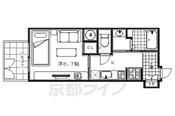 CMM京都駅前 1Kの間取図画像