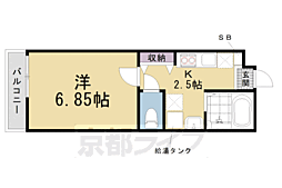 EastField 1Kの間取図画像