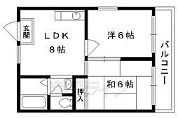 パレ21 2LDKの間取図画像