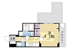 彩 KyotoNishijin 1Kの間取図画像