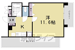 GRACE大宮通 1Kの間取図画像