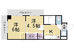 Mirei東福寺 2Kの間取図画像