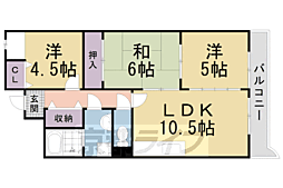アビタシオン長尾駅前 3LDKの間取図画像