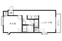 メゾン箱ノ井 1DKの間取図画像