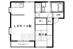 ファミールダイヤモンド 1LDKの間取図画像