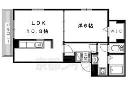 モアコンフォート 1LDKの間取図画像
