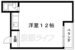 DJハイツ ワンルームの間取図画像