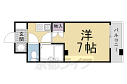アッツ北山 1Kの間取図画像