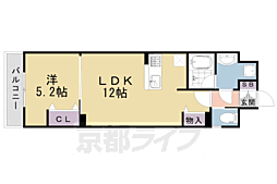 ベラジオ雅び京都三条通 1LDKの間取図画像