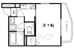 ドリーミーY 1Kの間取図画像