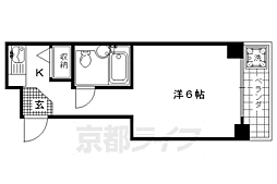 ガルテンビル 1Kの間取図画像
