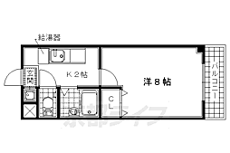 シャトーエルドラド 1Kの間取図画像