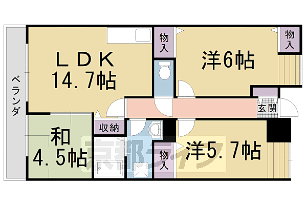 同じ建物の物件間取り写真 - ID:226064948470