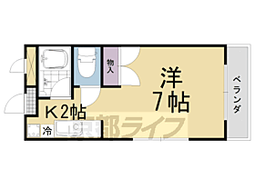 グロリアハイツ 203 ｜ 京都府長岡京市長岡2丁目（賃貸マンション1K・2階・18.56㎡） その2