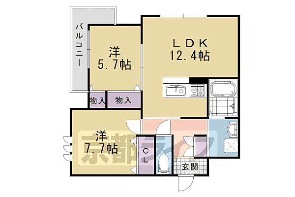 同じ建物の物件間取り写真 - ID:226066253922