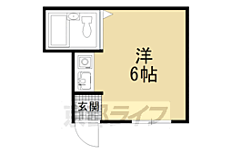 Pinegrove高辻 ワンルームの間取図画像