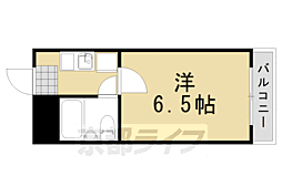 阪急京都本線 桂駅 4.7kmの賃貸マンション 3階1Kの間取り