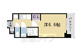 プレサンス　ＴＨＥ　ＫＹＯＴＯ　澄華 3階1Kの間取り