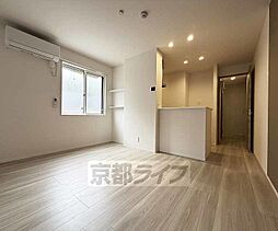 京阪本線 丹波橋駅 徒歩3分の賃貸アパート 1階1LDKのリビング/ダイニング