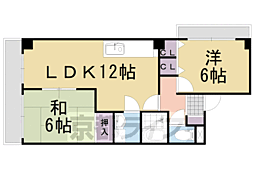 ルミエール泉 3階2LDKの間取り