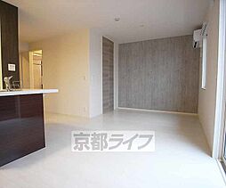 近鉄京都線 伏見駅 徒歩18分の賃貸アパート 1階1LDKのリビング/ダイニング
