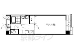 京阪本線 龍谷大前深草駅 徒歩7分の賃貸マンション 7階1Kの間取り