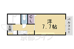 アネックス西高瀬川 1階1Kの間取り