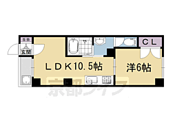 フローレ大宮 5階1LDKの間取り