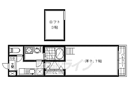 京阪本線 龍谷大前深草駅 徒歩9分の賃貸マンション 5階1Kの間取り