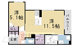 JR東海道・山陽本線 桂川駅 徒歩12分の賃貸マンション 3階1LDKの間取り