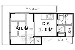 モーニングハイツ 3階1DKの間取り