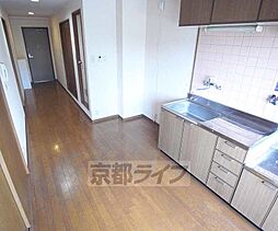 JR山陰本線 円町駅 徒歩5分の賃貸マンション 4階2DKのリビング/ダイニング