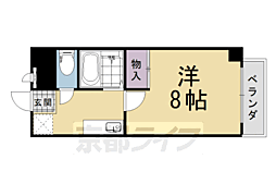 フレンドシップ 1Kの間取図画像